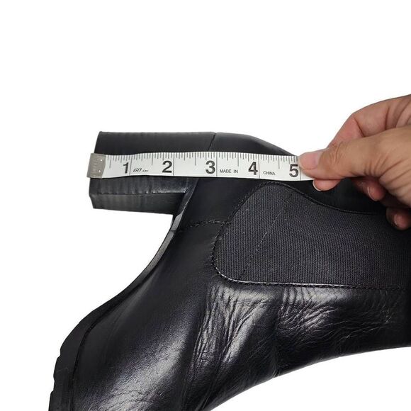 Cole Haan Denise Women's Black Closed Toe Pull On Ankle Heeled Boots Size 10B - Picture 5 of 11